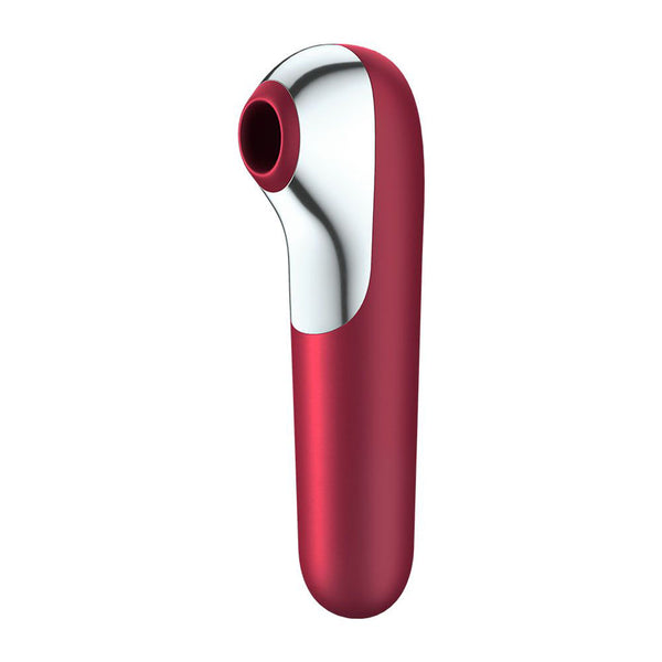 Satisfyer App Enabled Dual Love Clitoral Massager Red - Kinky Betty's - 