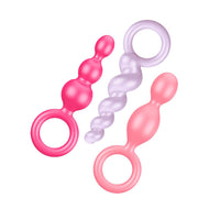Satisfyer Booty Call Set Of 3 Multicolour Anal Plugs - Kinky Betty's - 