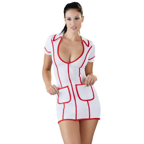 Cottelli Costumes White And Red Nurses Dress - Kinky Betty's - 