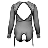 Cottelli Curves Long Sleeved Crotchless Body