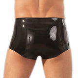 Latex Boxers With Penis Sleeve Black - Kinky Betty's - 