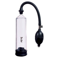 Toy Joy Rock Hard Black And Clear Penis Power Pump - Kinky Betty's - 