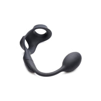 Alpha Pro 10X P Bomb Cock and Ball Ring With Anal Plug - Kinky Betty's - 