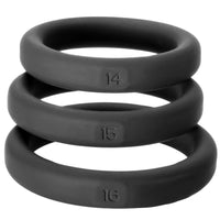 Perfect Fit XactFit Cockrings - set of three in sizes 14, 15, 16