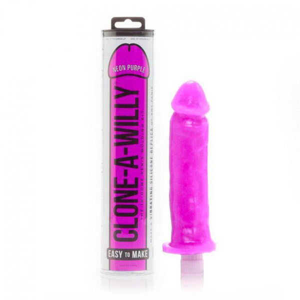 Clone A Willy Neon Purple Silicone Vibrator - Kinky Betty's - 