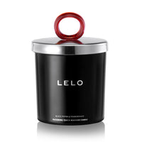 Lelo Black Pepper And Pomegranate Flickering Touch Massage Oil Candle - Kinky Betty's - 