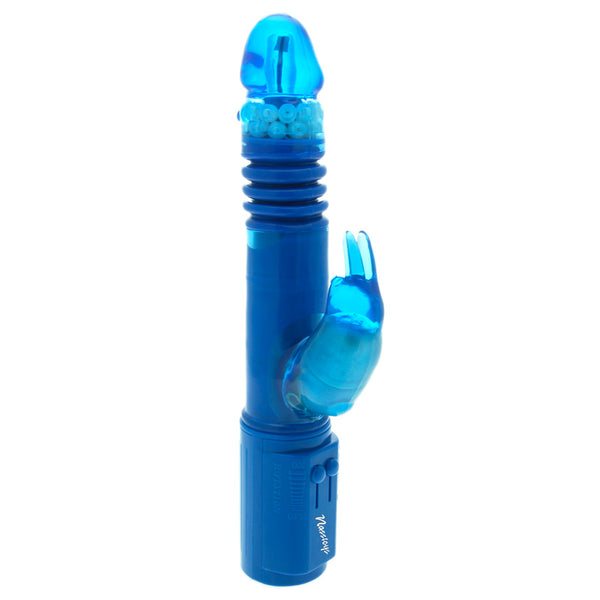 Deep Stroker Rabbit Vibrator Blue - Kinky Betty's - 