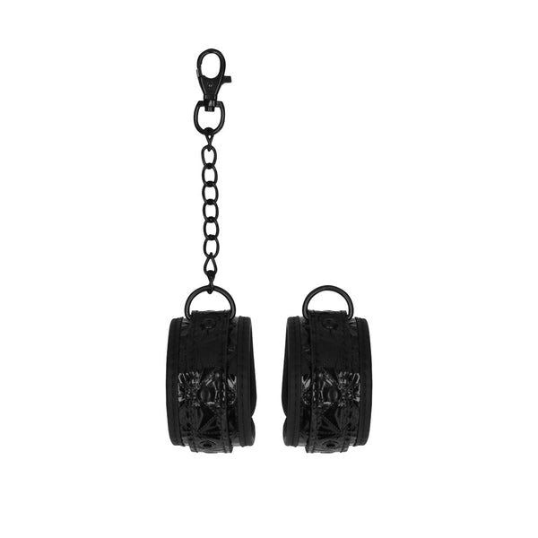Ouch Luxury Black Hand Cuffs - Kinky Betty's - 
