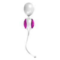 Ovo L1 Silicone Love Balls Waterproof White And Light Violet - Kinky Betty's - 