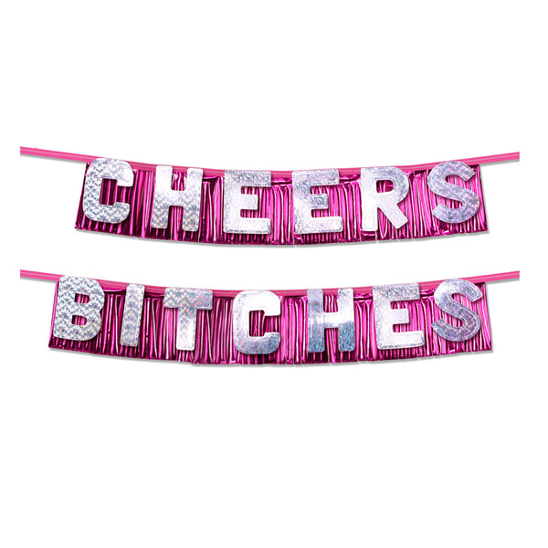 Bachelorette Party Favors Cheers Bitches Party Banner - Kinky Betty's - 