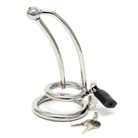 Chastity Penis Lock Curved With Urethral Tube - Kinky Betty's - 