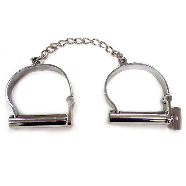 Rouge Stainless Steel Ankle Shackles - Kinky Betty's - 