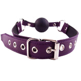 Rouge Garments Ball Gag Purple - Kinky Betty's - 