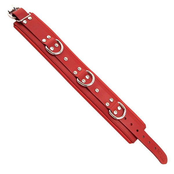 Rouge Garments Red Padded Collar - Kinky Betty's - 