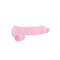 RealRock 6 Inch Pink Realistic Crystal Clear Dildo - Kinky Betty's - 