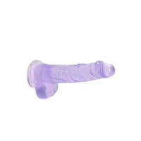 RealRock 6 Inch Purple Realistic Crystal Clear Dildo - Kinky Betty's - 