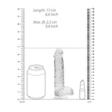 RealRock 6 Inch Transparent Realistic Crystal Clear Dildo - Kinky Betty's - 