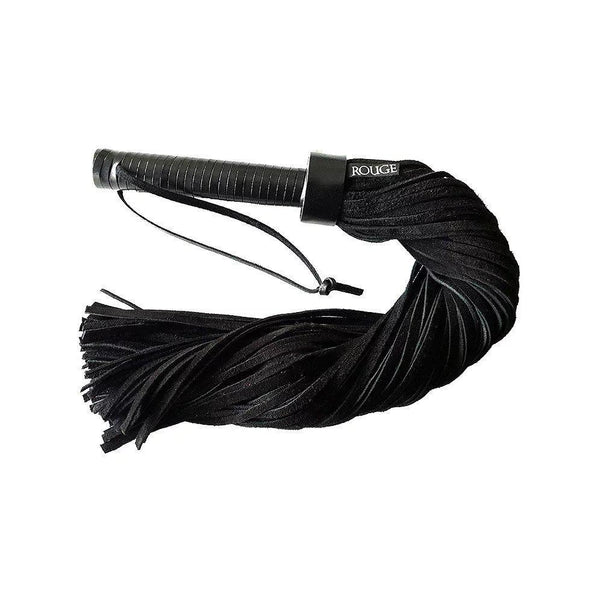 Rouge Leather Handle Suede Flogger - Kinky Betty's - 