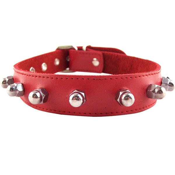 Rouge Garments Red Nut Collar - Kinky Betty's - 