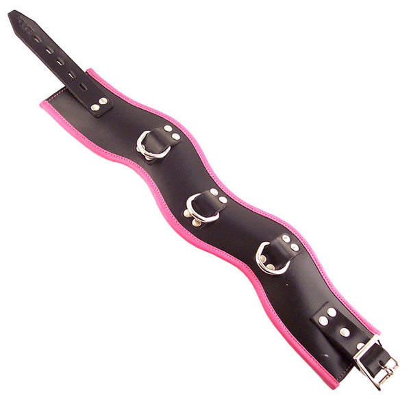 Rouge Garments Black And Pink Padded Posture Collar - Kinky Betty's - 