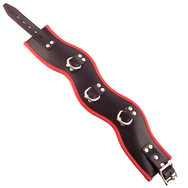 Rouge Garments Black And Red Padded Posture Collar - Kinky Betty's - 