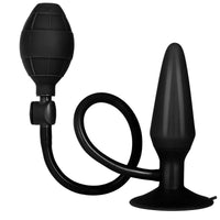 Black Booty Call Pumper Silicone Inflatable Medium Anal Plug - Kinky Betty's - 