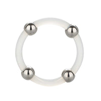 Steel Beaded Silicone Ring Large - Kinky Betty's - 