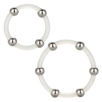 Steel Beaded Silicone Ring Set - Kinky Betty's - 