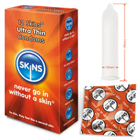 Skins Condoms Ultra Thin 12 Pack - Kinky Betty's - 