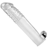 Size Matters Clear Vibrating Penis Sleeve - Kinky Betty's - 