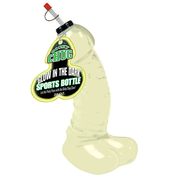Dicky Chug Glow In The Dark 20 Ounce Sports Bottle - Kinky Betty's - 