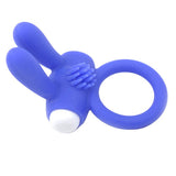 Cockring With Rabbit Ears Blue - Kinky Betty's - 
