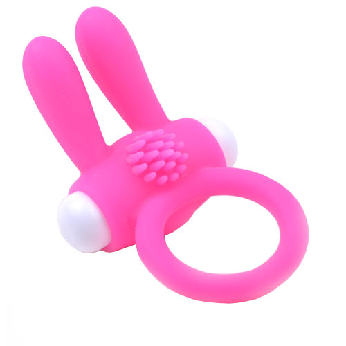 Cockring With Rabbit Ears Pink - Kinky Betty's - 