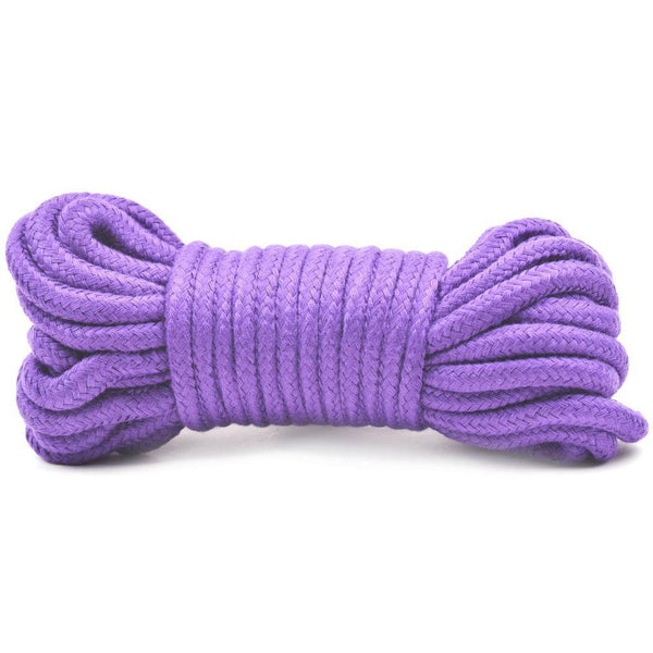 10 Metres Cotton Bondage Rope Purple - Kinky Betty's - 