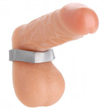 Silver Hex Heavy Duty Cock Ring and Ball Stretcher - Kinky Betty's - 