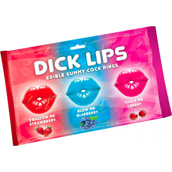 Dick Lips Edible Gummy Cock Rings - Kinky Betty's - 