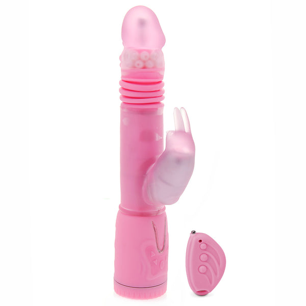 Remote Control Thrusting Rabbit Pearl Vibrator - Kinky Betty's - 