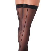 Black Sexy Stockings With Seem - Kinky Betty's - 
