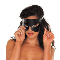 Leather Blindfold With Detachable Blinkers - Kinky Betty's - 