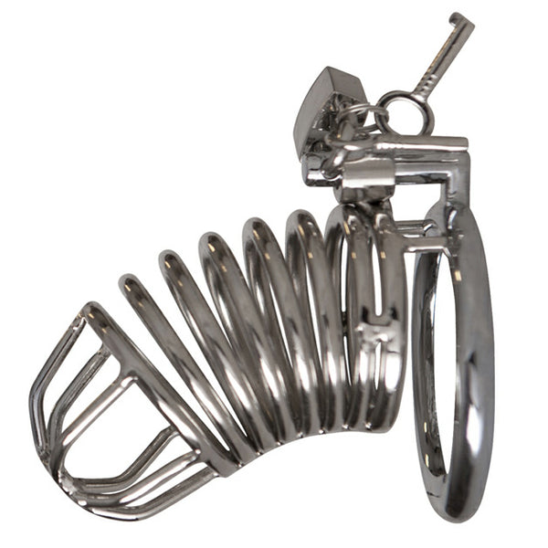 Chrome Chastity Cock Cage - Kinky Betty's - 